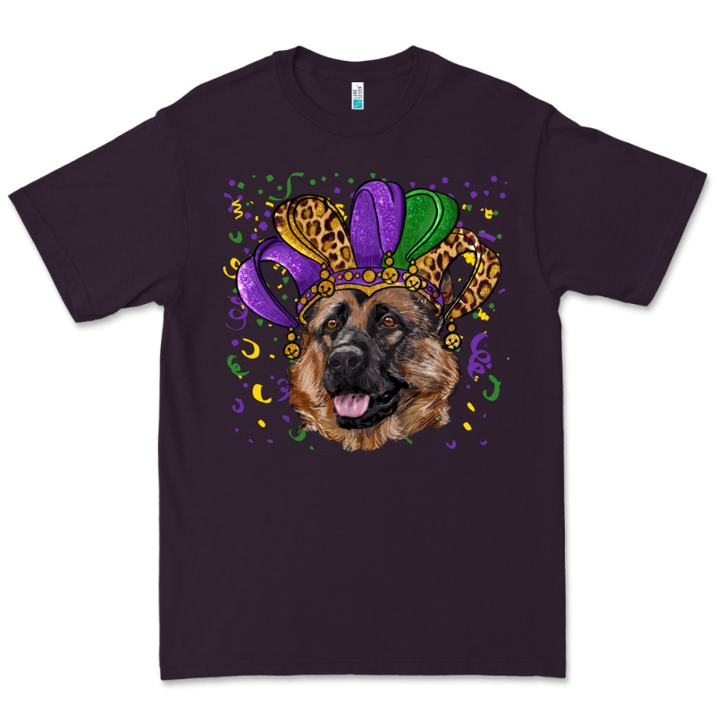 Mardi Gras Hat German Shepherd Premium Tee by RanaPortraitStore | Teevron