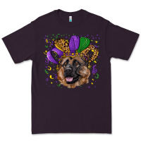 Plum mardi gras hat german shepherd Premium Tee - RanaPortraitStore