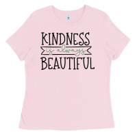 Bubblegum Pink kindness Ladies Tee - Unal Design