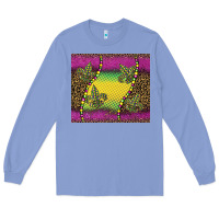 Colony Blue mardi gras  leopard pink glitter Long Sleeve Tee - BarkalooDesign
