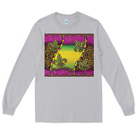 Mardi Gras  Leopard Pink Glitter Long Sleeve Tee | Teevron