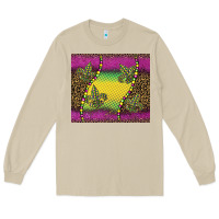Mushroom mardi gras  leopard pink glitter Long Sleeve Tee - BarkalooDesign