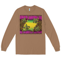 Toasted Coconut mardi gras  leopard pink glitter Long Sleeve Tee - BarkalooDesign