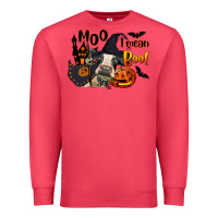 Cardinal Moo I Mean Boo Holstein Cow Premium Sweatshirt - LillyAllenDesigns
