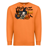 Carrot Moo I Mean Boo Holstein Cow Premium Sweatshirt - LillyAllenDesigns