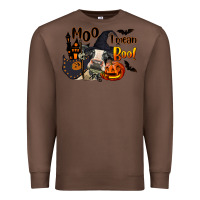 Chestnut Moo I Mean Boo Holstein Cow Premium Sweatshirt - LillyAllenDesigns
