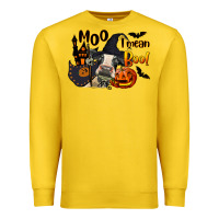 Lemon Moo I Mean Boo Holstein Cow Premium Sweatshirt - LillyAllenDesigns