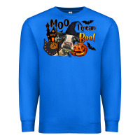 True Royal Moo I Mean Boo Holstein Cow Premium Sweatshirt - LillyAllenDesigns
