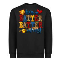 Black hey batter batter swing softball Heavyweight Sweatshirt - Jasminsmagicworld