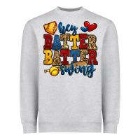 Heather Grey hey batter batter swing softball Heavyweight Sweatshirt - Jasminsmagicworld