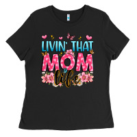 Black livin' that mom life Ladies Tee - JahusDesignShop