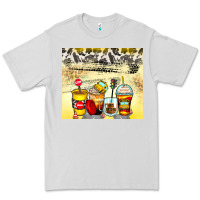 Dove Grey bus driver coffee cups Premium Tee - Zillion Design Studio