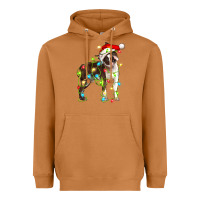 Meerkat christmas chocolate boston terrier Heavyweight Hoodie - LillyAllenDesigns