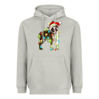 Moon Dust christmas chocolate boston terrier Heavyweight Hoodie - LillyAllenDesigns
