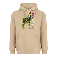 Mushroom christmas chocolate boston terrier Heavyweight Hoodie - LillyAllenDesigns