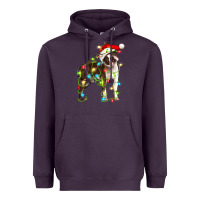 Plum christmas chocolate boston terrier Heavyweight Hoodie - LillyAllenDesigns