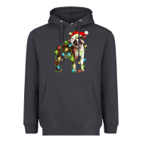 Smoke christmas chocolate boston terrier Heavyweight Hoodie - LillyAllenDesigns