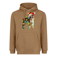Toasted Coconut christmas chocolate boston terrier Heavyweight Hoodie - LillyAllenDesigns