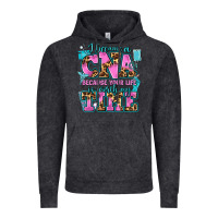 Vintage Black i became a cna because your life is worth my time Vintage Hoodie - AdoDesignShop