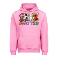 Fuchsia Pink spooky vibes sports ghosts Urban Hoodie - CowGirlArtShop