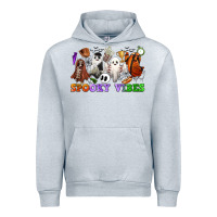 Heather Grey spooky vibes sports ghosts Urban Hoodie - CowGirlArtShop