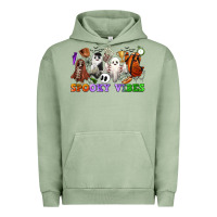 Pigment Oil Green spooky vibes sports ghosts Urban Hoodie - CowGirlArtShop