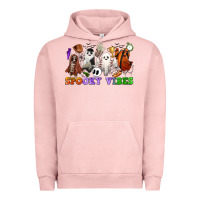 Pigment Salmon spooky vibes sports ghosts Urban Hoodie - CowGirlArtShop