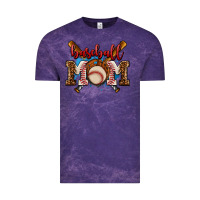 Cloud Purple baseball mom Vintage Tee - AdoDesignShop