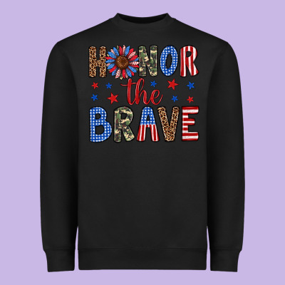 Honor The Brave Heavyweight Sweatshirt Designed By Artiststas