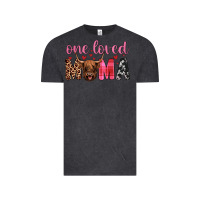 Vintage Black highland cow one loved mama Vintage Tee - JahusDesignShop