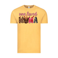 Vintage Mustard highland cow one loved mama Vintage Tee - JahusDesignShop