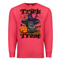 Cardinal Trick Or Treat Black Angus Heifer Premium Sweatshirt - LillyAllenDesigns