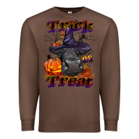 Chestnut Trick Or Treat Black Angus Heifer Premium Sweatshirt - LillyAllenDesigns