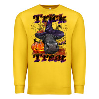 Lemon Trick Or Treat Black Angus Heifer Premium Sweatshirt - LillyAllenDesigns