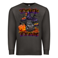 Smoke Trick Or Treat Black Angus Heifer Premium Sweatshirt - LillyAllenDesigns