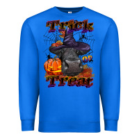 True Royal Trick Or Treat Black Angus Heifer Premium Sweatshirt - LillyAllenDesigns