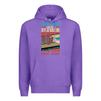 Purple Any man can be a father But it take someone special to be a Pawpaw Premium Hoodie - Bettercallsaul