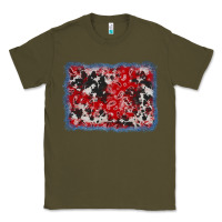 Army Green bandana cowhide denim background Classic Tee - AdoDesignShop