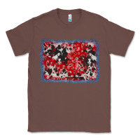 Chestnut bandana cowhide denim background Classic Tee - AdoDesignShop