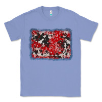 Colony Blue bandana cowhide denim background Classic Tee - AdoDesignShop