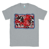 Heather Grey bandana cowhide denim background Classic Tee - AdoDesignShop