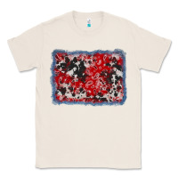Natural bandana cowhide denim background Classic Tee - AdoDesignShop