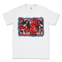 White bandana cowhide denim background Classic Tee - AdoDesignShop