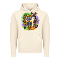Vintage Artic halloween school bus Vintage Hoodie - AdoDesignShop