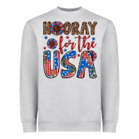 Heather Grey hooray for the usa Heavyweight Sweatshirt - Artiststas