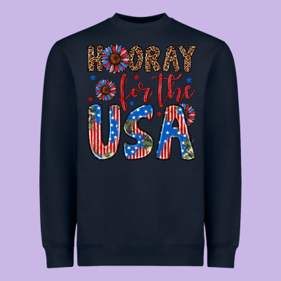 Hooray For The Usa Heavyweight Sweatshirt Designed By Artiststas