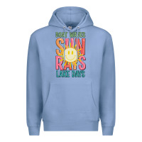 Colony Blue boat waves sun rays lake days Premium Hoodie - JahusDesignShop