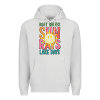 Dove Grey boat waves sun rays lake days Premium Hoodie - JahusDesignShop