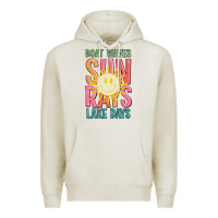 Oatmeal Heather boat waves sun rays lake days Premium Hoodie - JahusDesignShop