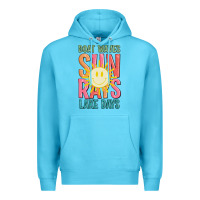 Ocean Blue boat waves sun rays lake days Premium Hoodie - JahusDesignShop